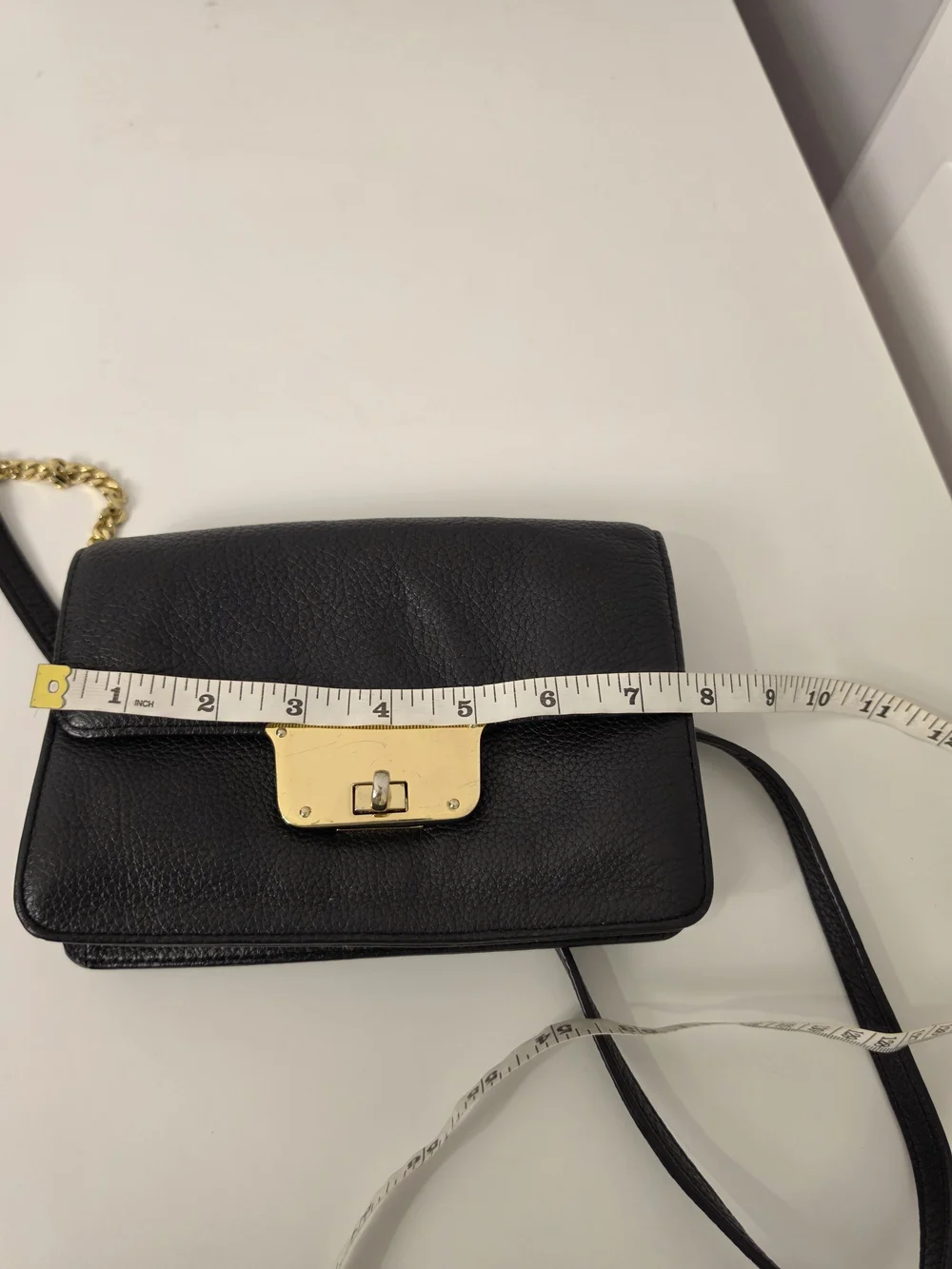 Milly Black Astor Crossbody Bag Leather